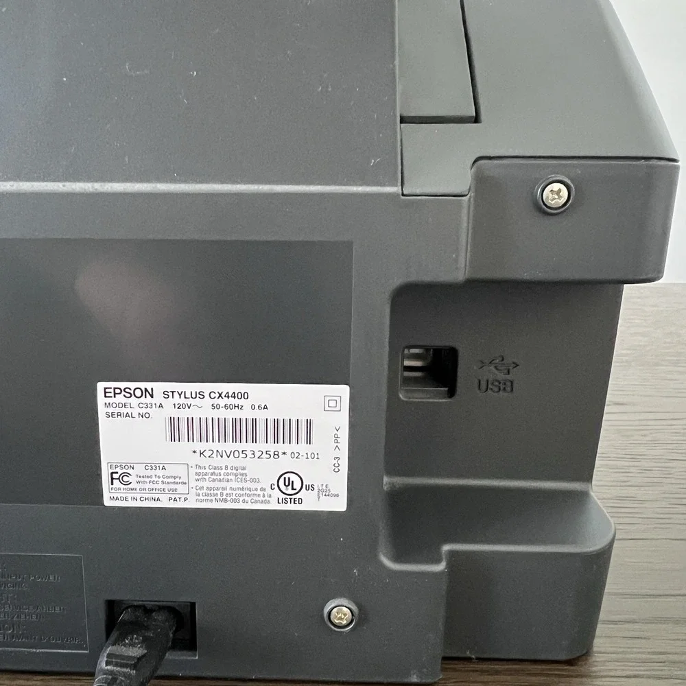 EPSON STYLUS INKJET ALL-IN-ONE PRINTER CX4400‎ Print/Scan/Copy Working